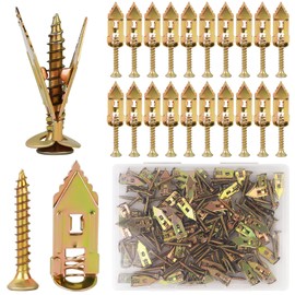 160 PCS Metal Drywall Anchors and Screws Kit - Includes 80 Self-Drilling Drywall Anchors, 80 Screws, Ideal for Secure Wall Mounting with Expansion and Metal Anchors for Home, Office (160)