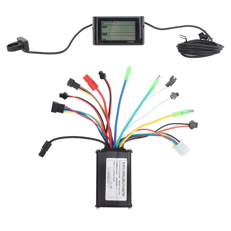 Electric Bike Conversion Kit 3 Mode 17A Controller SW900 Display