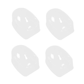 Healvian 4pcs French Dip Nail Container Dipping Powder Tray Nail Tips Mold Guides Manicure Tool Easy to Clean Accurate Powder Position Identification