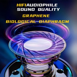 Low Latency Earbuds | 5.0 Wireless Headphones Touch Control Headset | in-Ear HiFi Stereo Earphones with Cool Lighting Charging Case for Game and