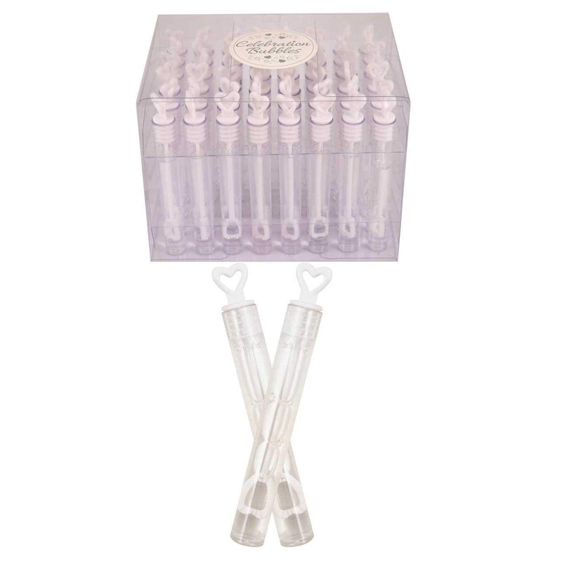 Wedding / Party Bubble Tube - Heart Top Wand -