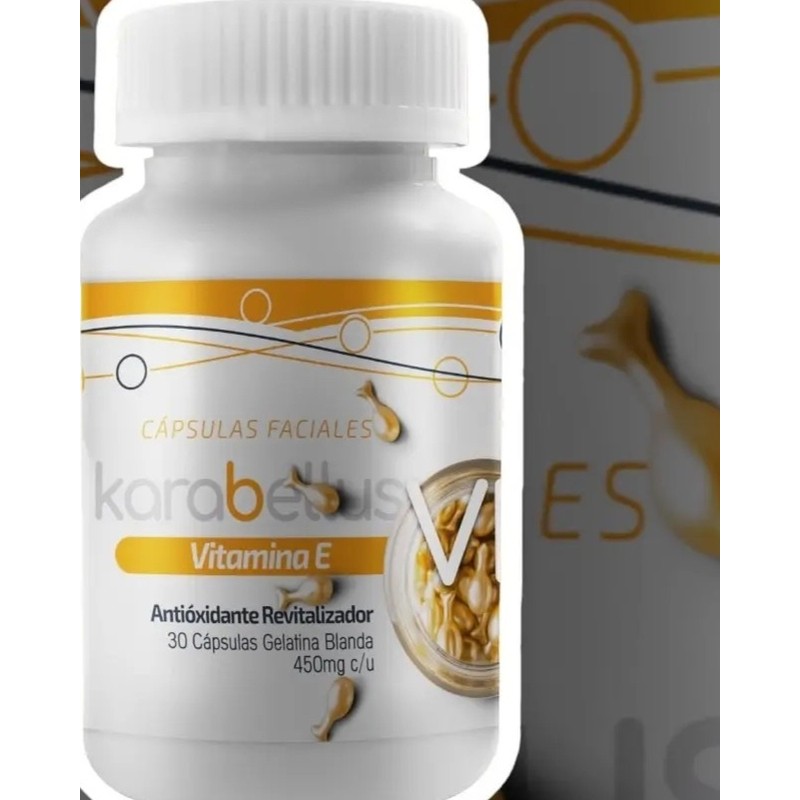 Cápsulas Faciales Karavellus VE Vitamina E Retinol Resveratrol Todo Tipo