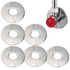 GNALIA Set of 6 Cover Rosette Stainless Steel Diameter 34
