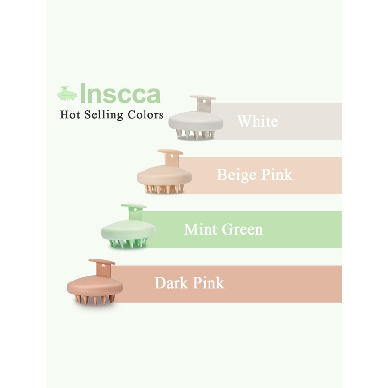 Inscca Shampoo Brush Mint Green