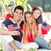 30 Pcs American Flags Small Flags On Sticks Hand Held