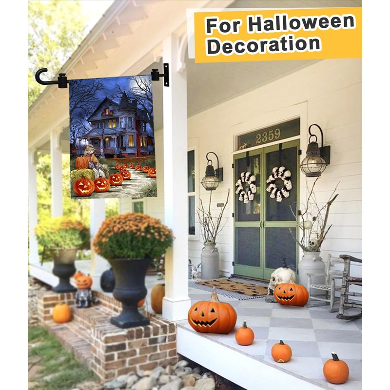 Koutemie Wall Garden Flag Stand Holder Pole with Stoppers for