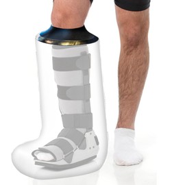 KEEFITT Adult Leg Cast Protector for Shower, KT1195 Waterproof Lower Leg Shower Bandage Cover Watertight Protection to Broken Leg,Foot, Ankle Wound and Burns