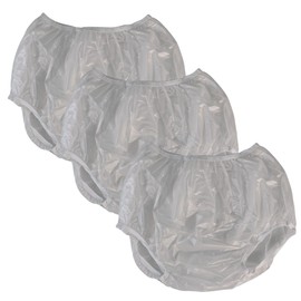 Adult Vinyl Waterproof Pull-On-Cover Incontinence Pants (This is not a Diaper) Extra Waterproof Protection to GO ON TOP of/Together with Diapers & Briefs as Added Leak Resistance (Small (Pack of 6))