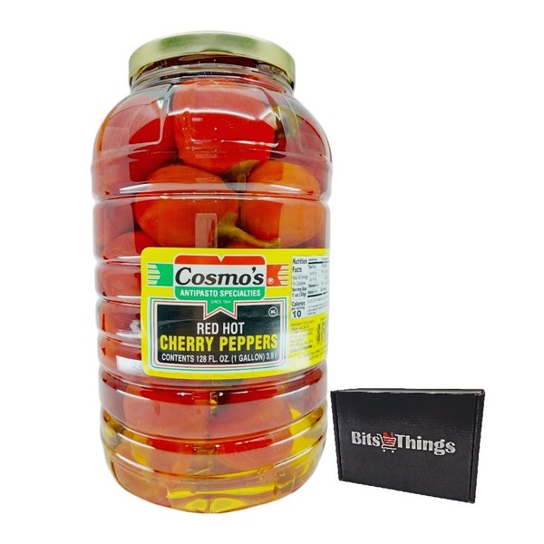 Cosmo's Red Hot Whole Cherry Peppers - 128 fl. oz.