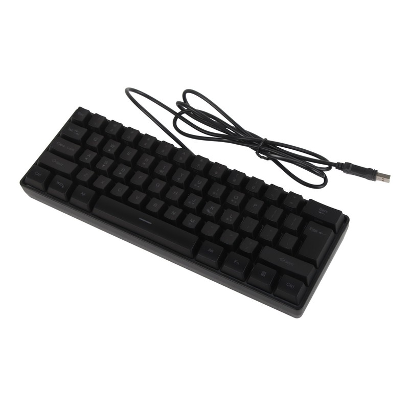 Mechanical Keyboard 61 Keys RGB Backlight Ultra Thin Portable Wired