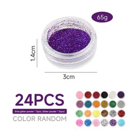 12 Jars of Nail Art Glitter Powder, 12 Jars of Nail Art Glitter, Nail Glitter Powder, Craft Fine Glitter Powder, Laser Gradient Glitter Powder, DIY Handmade Decorative Accessories