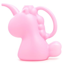XXXFLOWER Unicorns Indoor Watering Can, 1 L Cute Animal Water Cans, Novelty Unicorns Shape Watering Pot for Office House Indoor Garden（Pink）