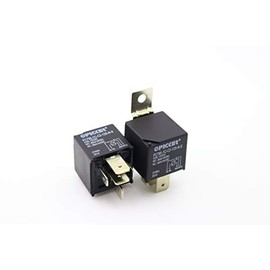 (x2) PC795-1C-C2-12S-N-X-2 | 5 Pin SPDT 12 VDC Coil, 80/60 Amp Switching, Maxi ISO Sealed Automotive Plug-in Relay with Metal Bracket