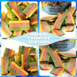 Apexy Freeze Dried Candy - Freeze Dried Rainbow Candy Assorted Flavor - Dehydrated, Crunchy, Colorful Treats & Snacks for Kids & Adults - Packed in a Resealable Pouch (Tart Ribbon Rush 8.46oz (240g))