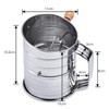 MaMix Stainless Steel Flour Sifter Hand Crank 3 Cup Sifter