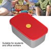 Lunch Box Red Non Pollution Good Sealing Lightweight Easily Clean