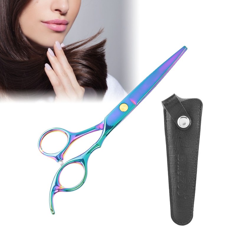 Professional Colorful Sharpness Edge Hair Scissors Barber Hairdressing Shears Cutter(Hair