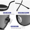 Glclrs Round Flip Up Sunglasses – Small Flip-Up Shades with