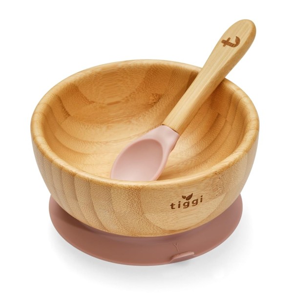 Tiggi Baby Bowls for Weaning - Bamboo Bowls with Suction