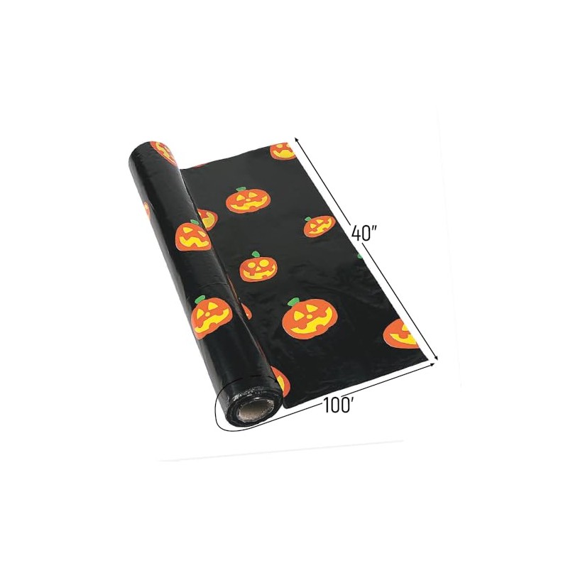 Fun Express Jack O Lantern Table ROLL - Party Supplies