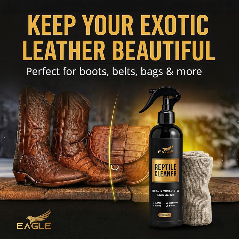 Exotic Leather Cleaner & Conditioner Spray – Cleans, Conditions &