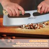 ALLTOP Pizza Cutter Rocker,Stainless Steel Blade Knife With Double Wooden