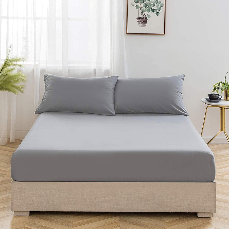 Deep Fitted King Bed Sheets 100% Cotton 200 Thread Count