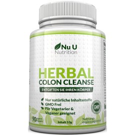 Colon Complex mit 11 Ballaststoffen plus Ingwer Extrakt und Flohsamen Schalenvon Nu U Nutrition