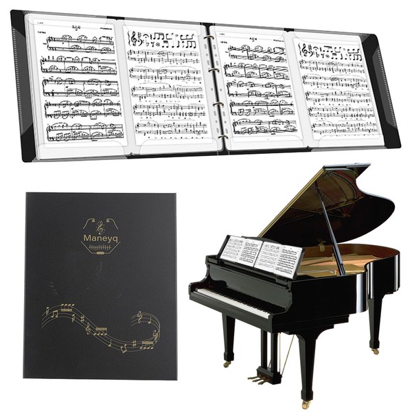 Music Folder, A4 Size, Piano Music Folder, 4 Sides, Music