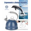 Harriet Tea Kettle Stovetop, 2.5 Quart Whistling Stainless Steel Tea