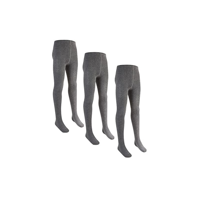 Undercover 3 Pairs of Girls Cotton Rich Knitted Tights Grey