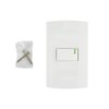 SANELEC, Apagador Sencillo con Placa, Línea Roma, Diseño Simple, Apagadores