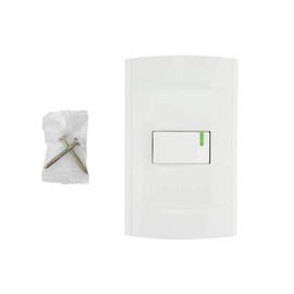SANELEC, Apagador Sencillo con Placa, Línea Roma, Diseño Simple, Apagadores e Interruptores, Modelo 4441