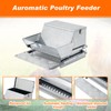 Zhehao Automatic Galvanized Chicken Feeder 25lb Self Opening Sheet Poultry
