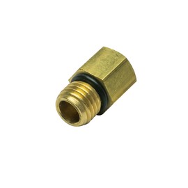 GlowShift M12 x 1.5 Male to 1/8-27 NPT Female Gauge Sensor Sender Thread Adapter Reducer