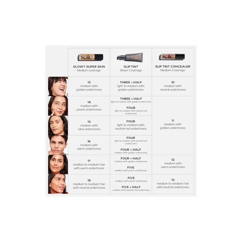 Saie Base Maquillaje Líquida Glowy Super Skin Tint Hidratante Suero