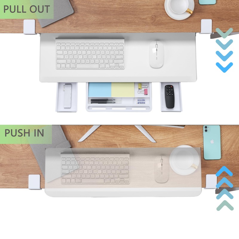ETHU Keyboard Tray Under Desk, Pull Out Keyboard & Mouse