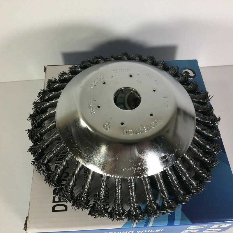 INGQI 8 inch Steel Wire Wheel Brush Cutter Weed Eater
