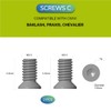 CIVIVI Stainless Steel Pocket Clip Screws CA-12B (Black)
