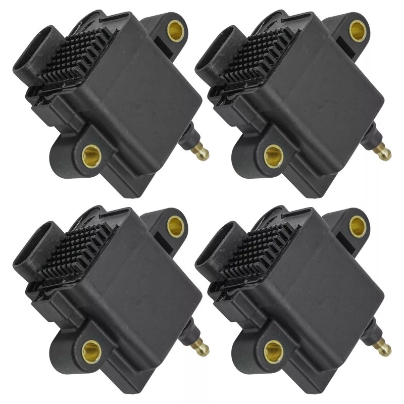 Caltric 4-Pack Ignition Coils for Mercury Outboard 40 50 60