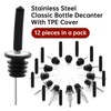 12 PCS Bottle Pourers And 12 PCS Lengthen rubber Pour