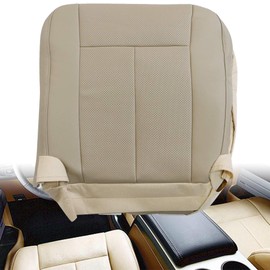GXARTS Driver and Passenger Side Bottom Replacement Leather Seat Cover Tan Compatible with Ford Expedition 2007 2008 2009 2010 2011 2012 2013 2014