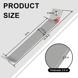 Heavy Duty Corner Brackets 4 Pack Corner Braces, 45° Support Brackets with Pre-Drilled Holes, Galvanic Plated Metal Braces for Shelves, Furniture, Wood Projects