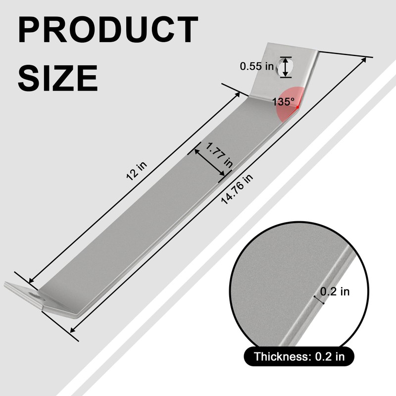 Heavy Duty Corner Brackets 4 Pack Corner Braces, 45° Support