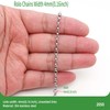 THREENEST 16.4-Feet Stainless Steel Rolo Chains, Round Links Box Craft