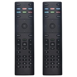 2-Packs PERFASCIN XRT136 REDBOX Universal Replace Remote Control Fit for All Vizio SmartCast TVs E50-E3 E55U-D0 E55UD2 E60-E3 E65-E3 E70-E3 M65-E0 M75-E1 P55-E1 P65-E1 P75-E1 E65D0 E65-D0 D24F-F1