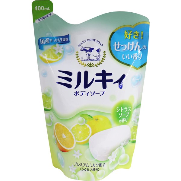Milky Body Soap, Citrus Soap Scent, Refill, 13.5 fl oz (400 ml)