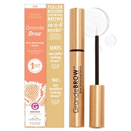 Grande Cosmetics GrandeBROW Suero para mejorar las cejas para unas cejas más llenas y atrevidas - Suero para cejas con vitaminas, péptidos, antioxidantes, aminoácidos, sin crueldad animal