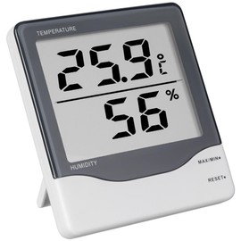 TFA Dostmann Digital Indoor Thermometer with Large Display, 30.5002, Measuring Indoor Temperature, Humidity, Healthy Indoor Climate, White