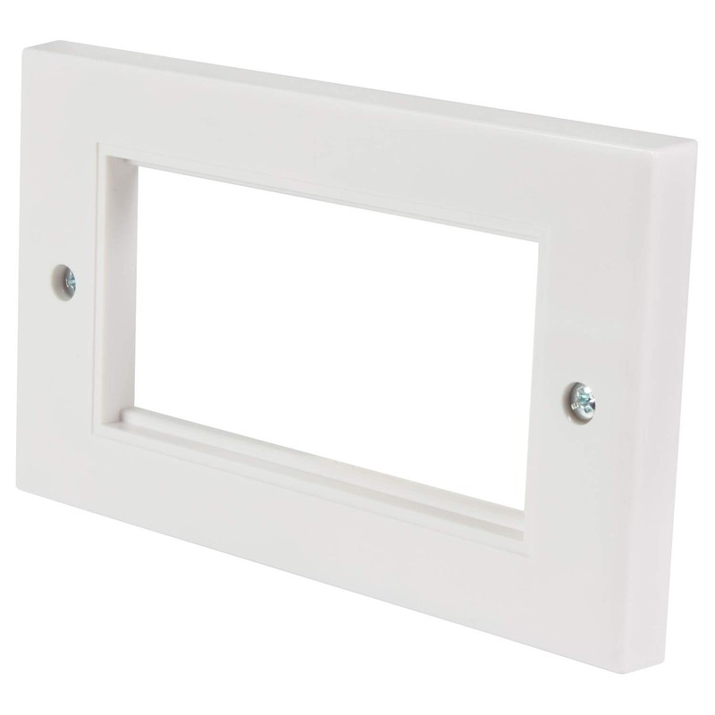 AV:Link | Double Gang Wall Plate Frame for 4 Modules